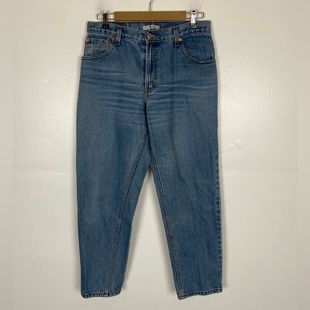 Levi's 550 Women's Relaxed Tapered Jeans‎ Size 12 S High Rise Cotton Blue